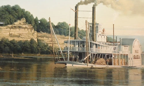 American riverboat